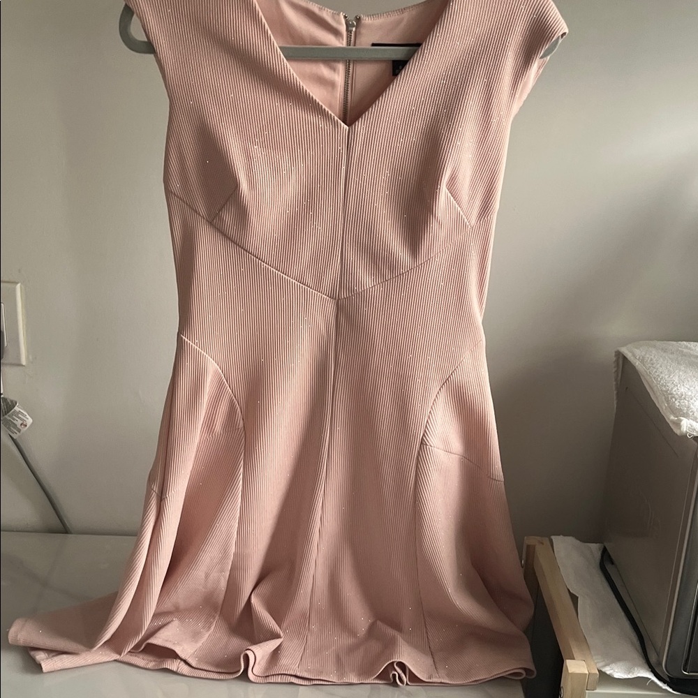 Roz & Ali Blush Pink Midi Dress